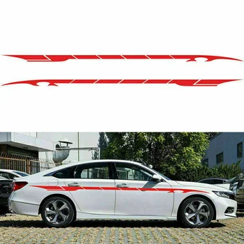 

2x Decor Sticker Car Graphics Long Stripe Vinyl Waterproof Self Adhesive