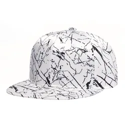 Men's Straight Cap Flat Brim Snapback Cap Women White Sun Baseball Hat Casual Outdoor Streetwear Hip Hop Hat Adjustable