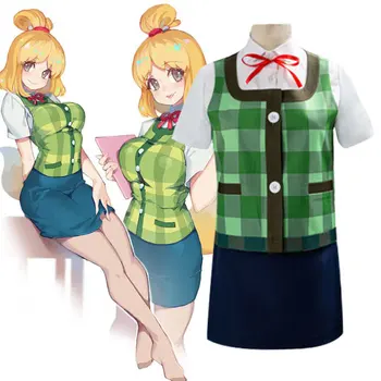 

Animal Crossing Isabelle Cosplay costume custom made isabelle summer suit