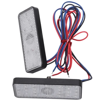 

A pair of LED lights taillights motorcycle trailer truck truck white