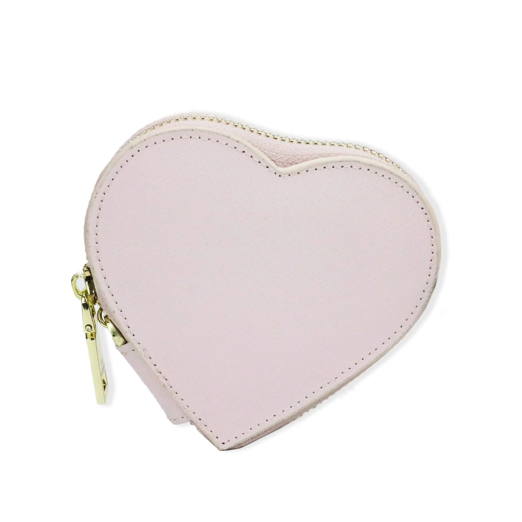 Monogrammed Letters Coin Purse Saffiano Genuine Leather Purse Women Small  Bag Heart Shape Ladies Purse Fashion Mini Card Holder