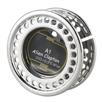 

Hot XD-5M/Roll Flat Alien Clapton Wire 32G+0.3x0.8 For Rda Rba Rebuildable Atomizer Heating Wires Coil Tool Alien Clapton Heatin