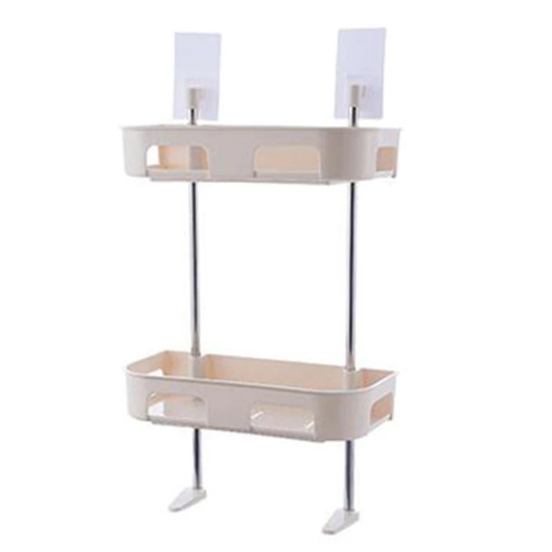 Beige GTBL многофункциональная полка для унитаза, многослойная полка для ванной комнаты, подвесной стеллаж для хранения пасты - Цвет: Beige
