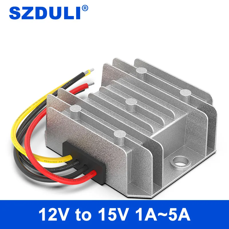 

Регулируемый 12V 15V силовой преобразователь постоянного тока 12V 15V автомобильный усилитель модуль DC-DC трансформатор