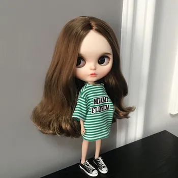

blyth clothes suitable for licca azone ob27 OB24 fashion Striped T-shirt