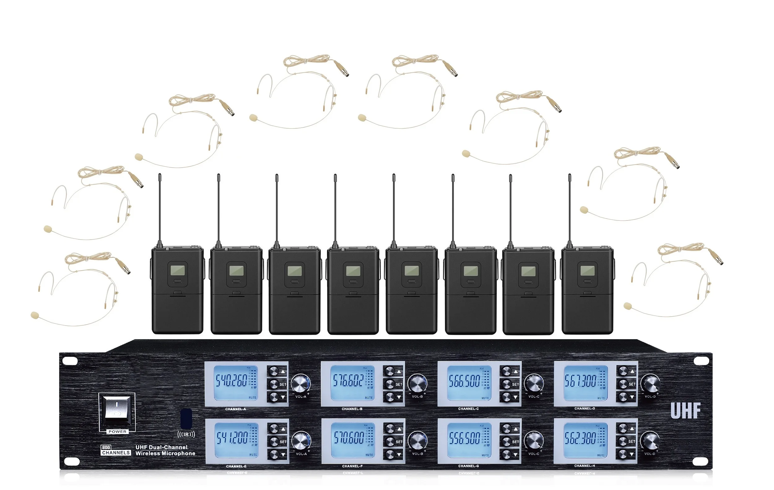 Беспроводной микрофон Bolymic для Sennheiser 8-канальная Беспроводная микрофонная