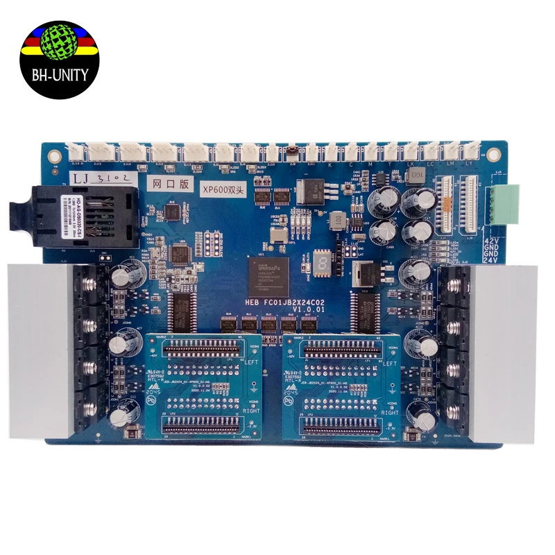 HOSON XP 600-Juego de placa de doble cabezal xp600, puerto de red, versión de fibra para impresora eco solvente con cabezal de impresión dx10 dx11