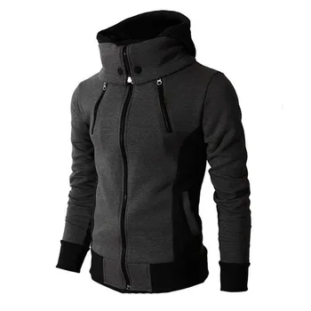 

Hoodies Men Long Sleeve Windproof Collar Hooded Sweatshirt Male Hooded Sweatshirt Men's Streetwear Moletom Masculino Cotton New