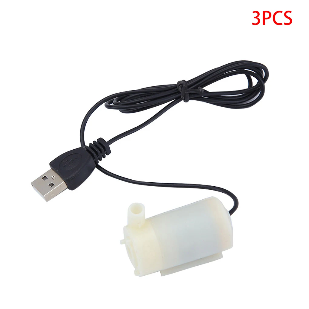 Водяной насос 3 шт. погружной фонтан с микро USB для аквариума низким уровнем шума