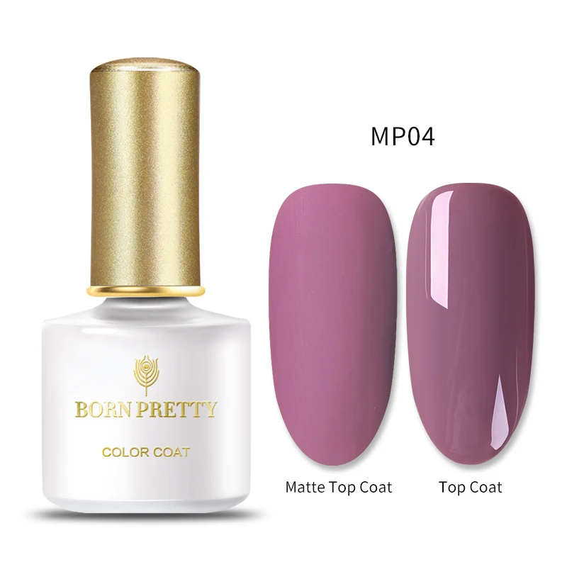 BP-MP04 BORN PRETTY, 60 цветов, Матовый УФ-гель для ногтей, 6 мл, чистый цвет для ногтей, матовое верхнее покрытие, впитывается, Гель-лак для ногтей, маникюрный лак - Цвет: BP-MP04