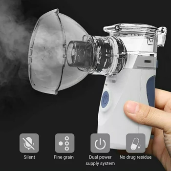 

1*Handheld Atomizer For Home And Office Portable Ventilator Travel Rechargeable Inhaler Respirator Oxygen Sheild Kits