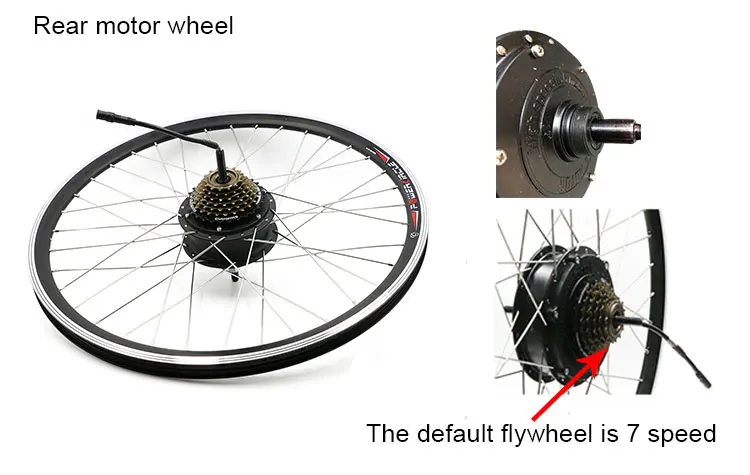 Электрический велосипед конверсионный комплект бесщеточный редукторный двигатель комплект электродвигателей Bicicleta электрический набор преобразования для электрического велосипеда электрический велосипед комплект
