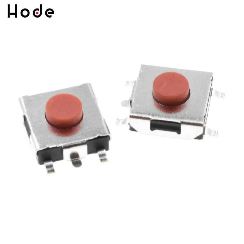 100 шт./лот SMD 6*6*3 1 мм 6x6x3 Тактильный кнопочный переключатель мгновенного действия 5
