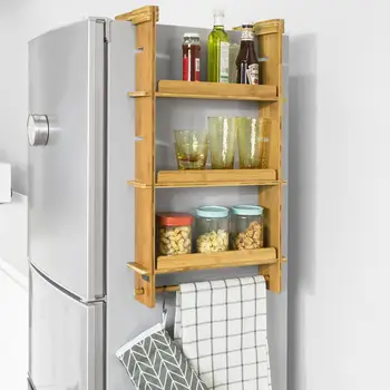 

SoBuy Adjustable Kitchen Spice Jars Hanging Storage Racks Shelf KCR03-N
