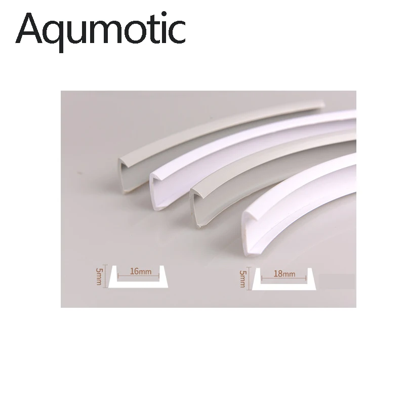 Aqumotic Furniture Edge Banding Tape U PVC Veneer Sheets for Table Desk Cabinet Table Edge Guard Protector Seal Strip Decor