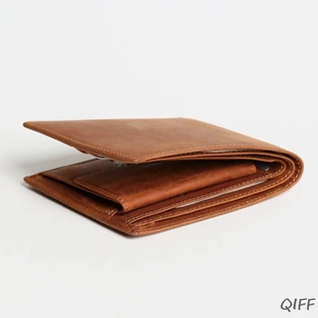 

Men's Vintage Business Leather Wallet Pocket Card Holder Coin Bag Bifold Slim Purse