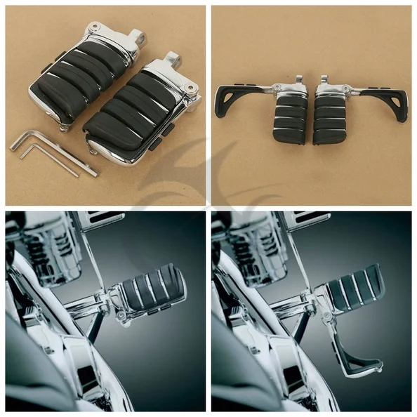 Хромированный переключатель, мужские подножки для Harley Davidson Softail Dyna Sportster XL Fatboy 1984- 4445 Новинка