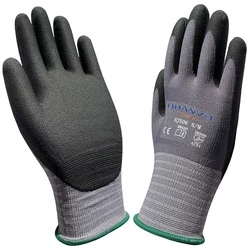High Flex Nitrile Foam Work Gloves - Oil, Gas, Gardening, Abrasion Resistant - L (NJ506)