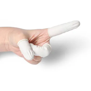 

Fingertip Protective Portable 100pcs Rubber Gloves Multifunction Disposable Nature Latex Finger Cots Non-toxic