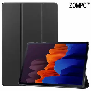 

Utra Slim Luxury Folio Stand Lightweight Wake Up/Sleep Leather Case Smart Cover For Samsung Galaxy Tab S7 Plus 12.4 SM-T970 T975