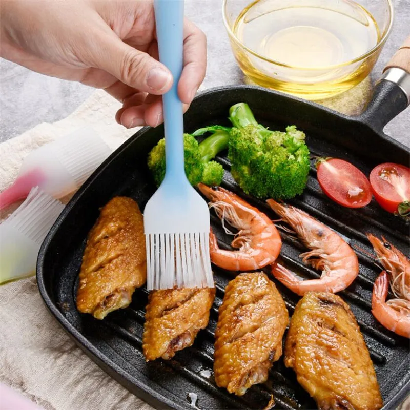 Pastry Brushes-BBQ cake oil brush for barbecue grill -heat resistant Silicone Basting Brushes for cooking kitchen brush