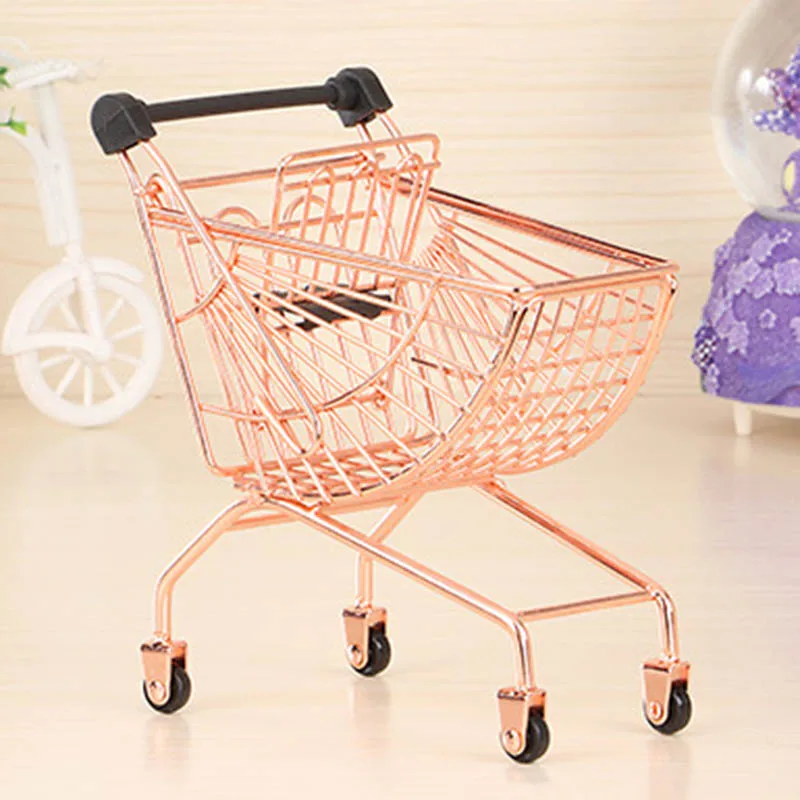 

Simulated Mini Supermarket Shopping Carts Trolley Kid Children Play Kitchen Toy