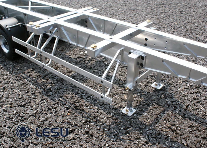 LESU 20 ''металлический полуприцеп для 1/14 DIY TAMIYA RC тракторный