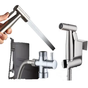 

Handheld Toilet Bidet Sprayer Set Kit Shower Stainless Steel Hand Seat Bidet Faucet for Bathroom Hand Sprayer Head Self Cleaning