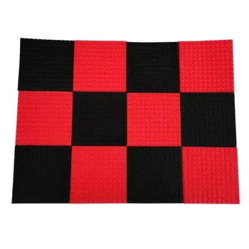 

10PCS Soundproof Foam KTV Studio Acoustic Soundproof Music Room Sound Absorption Treatment Panel Tile Wedge Sponge