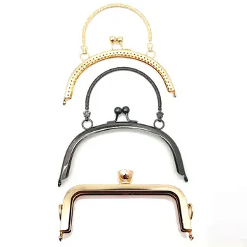 

Vintage DIY Metal Handbag Handle Chic Frame Clasp Lock Handle Arch For DIY Purse Mini Bag Fashion Bag Accessories