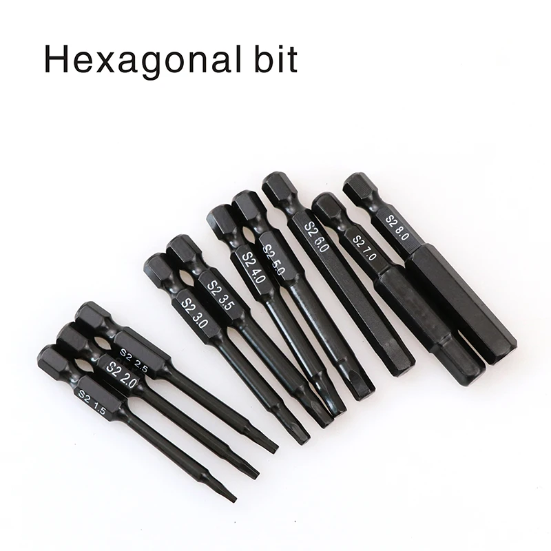 

Hexagon screwdrivers 1.5,2,2.5,3 screwdriver bit set ph2 screw driver bits precision impact driver magnetic ring hexagon impact