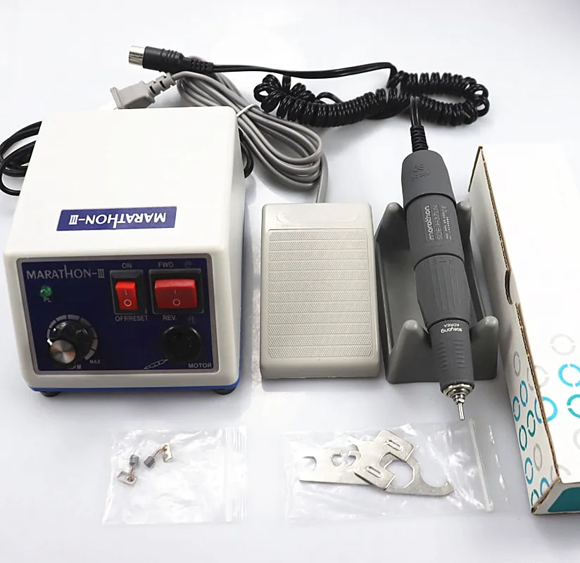 Micromotor Machine LAAOVE N3 35k RPM Polishing Handpiece or E type Electric Motor contra angle & straight handpiece 2