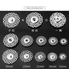 10PCS Metal Cross Concealed Buttons Creative Snowflake Shape Invisible Snap Button Women's Coat Sweater Clothes Decoration 4