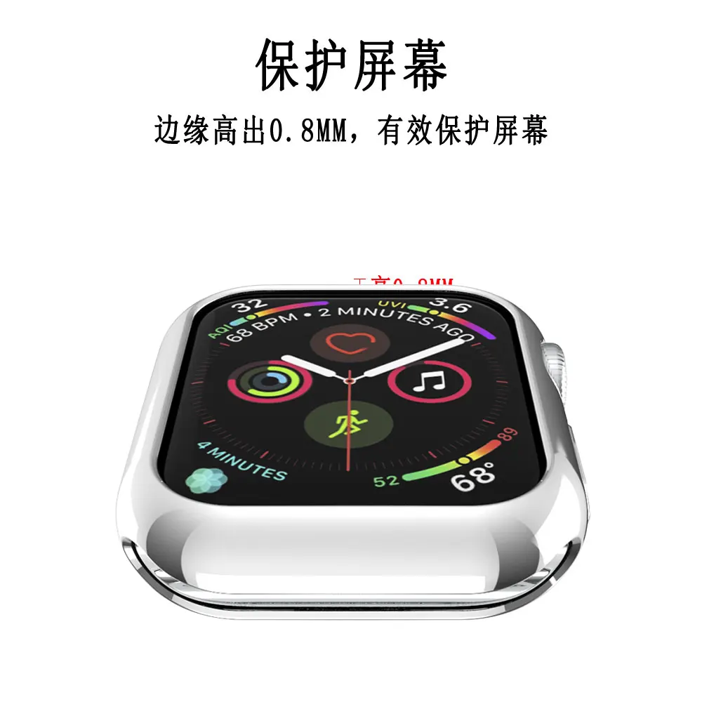 Защитный чехол для Apple Watch 4, 3, 2, 1, 40 мм, 44 мм, мягкий ТПУ чехол для Iwatch 4, 3, 2, 1, 38 мм, 42 мм