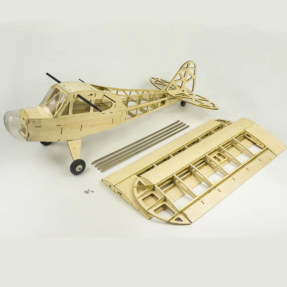 S2304 Balsa Wood RC самолет 1200 мм с электроприводом J3 CUB unassembed Набор/PNP версия DIY Летающая