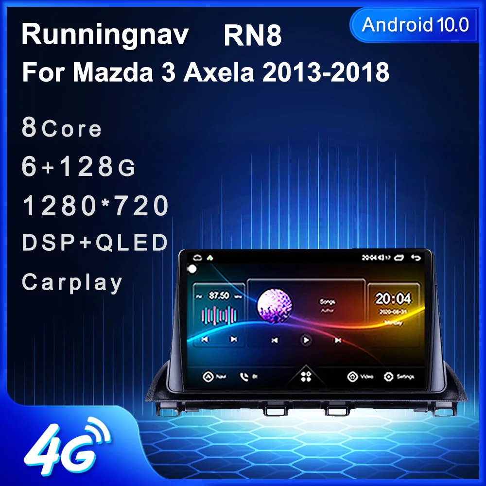 

Runningnav для Mazda 3 Axela 2013-2018 Android автомобильное радио, мультимедийный видеоплеер, навигация GPS
