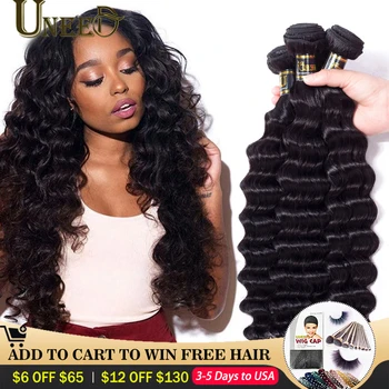 

30 32 40 Inch Peruvian Hair Bundles Loose Deep Wave Human Hair Extensions Long Length Remy Hair Natural Color 1 Piece Hair Weave