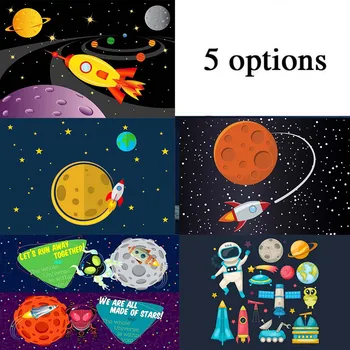 

Alien Space Photo Background Little Boy Pilot Baby Shower Decoration Background Newborn Baby Birthday PartyPhotographyBackground