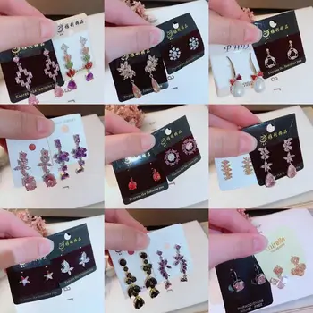 

30 Pairs/lot simple cute women jewelry earrings wholesale 201030-16