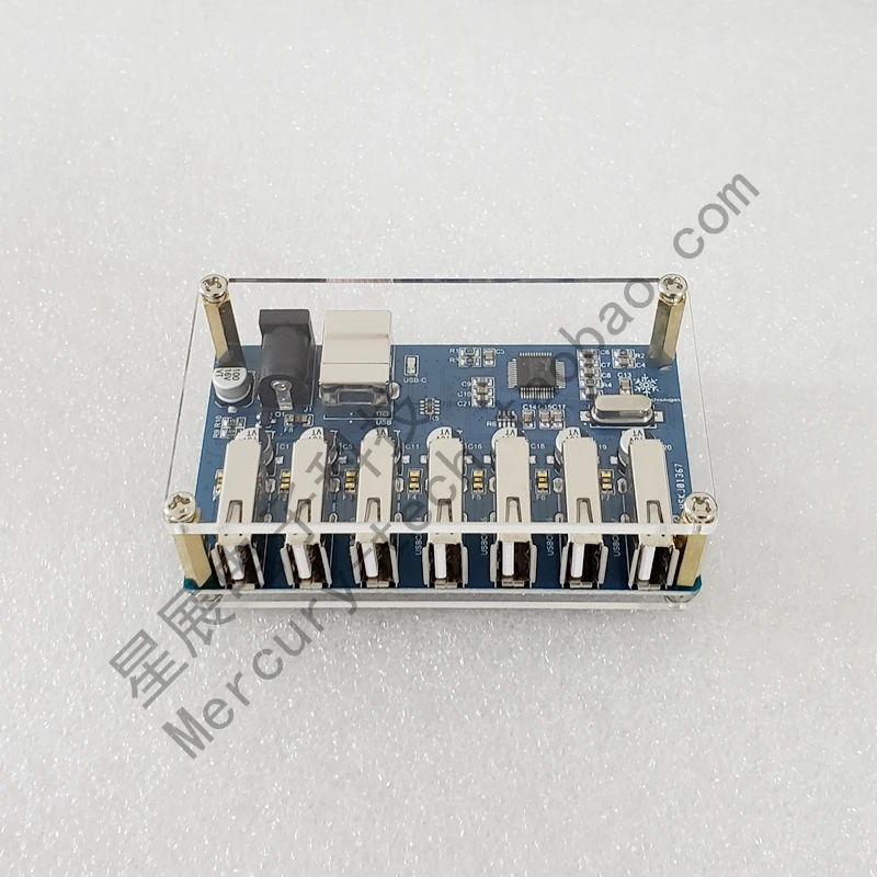Разветвитель USBHUB 1-7 портов usb-хаб семь портов USB разветвитель модуль с блоком питания USB2.0 расширение