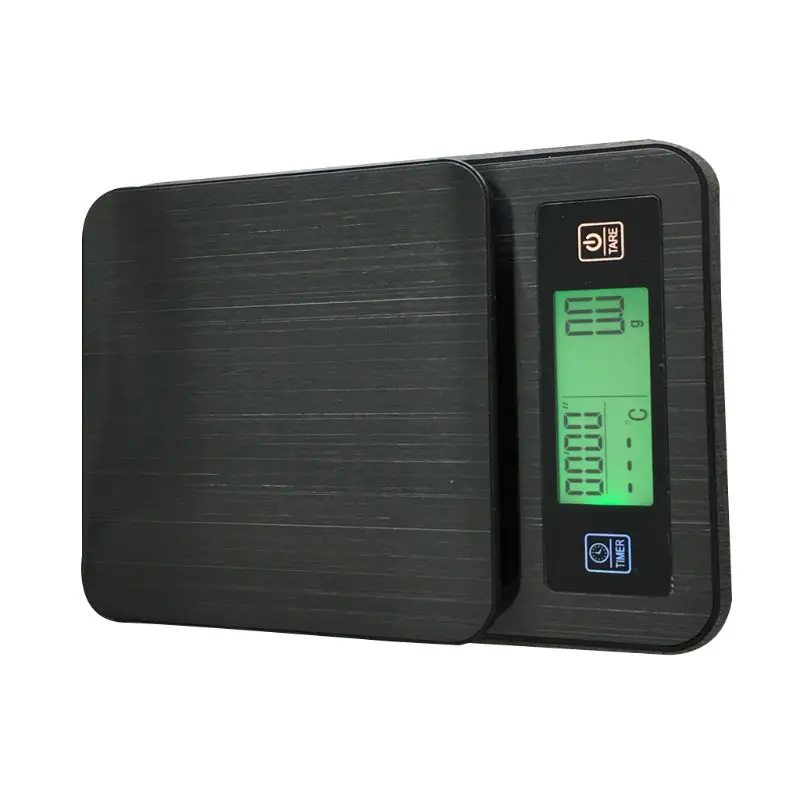 

3kg 1g Mini LCD Digital Electronic Kitchen Coffee Scale With Timer Temperature 35ED