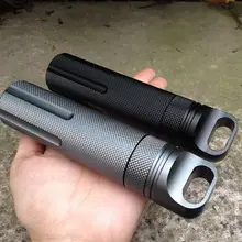 Открытый капсула EDC водонепроницаемые бутылки первой помощи выживания таблетки бутылки кемпинг сухой бутылки для аварийного инструмента