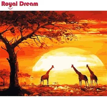 

Cute Animal DIY Painting By Numbers Canvas Painitng Home Wall Art Picture Coloring By Numbers For Home Decor