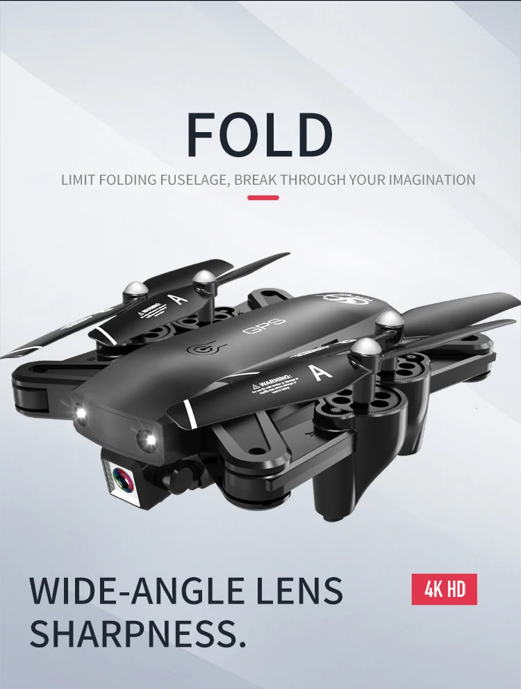 S166 GPS Дрон с камерой RC Quadcopter дроны HD 4K WIFI FPV складной беспилотный Летающий Фото