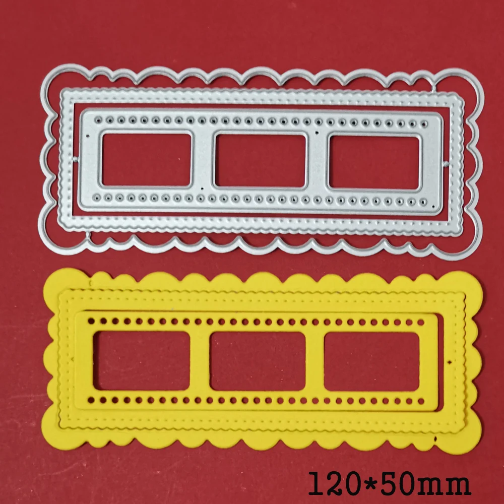 Basic Border Metal Cutting Dies 2021 New craft Scrapbooking Frame cuts stencil emboss paper card making template | Дом и сад
