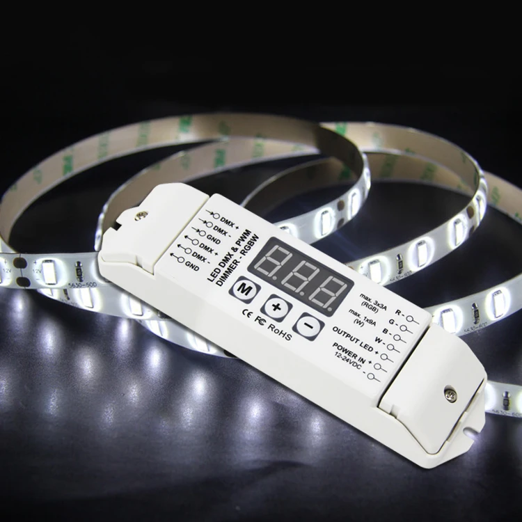 BC 834 DC12V 24V DMX светодиодный декодер 4CH выход DMX512 1990 диммер контроллер экран дисплей