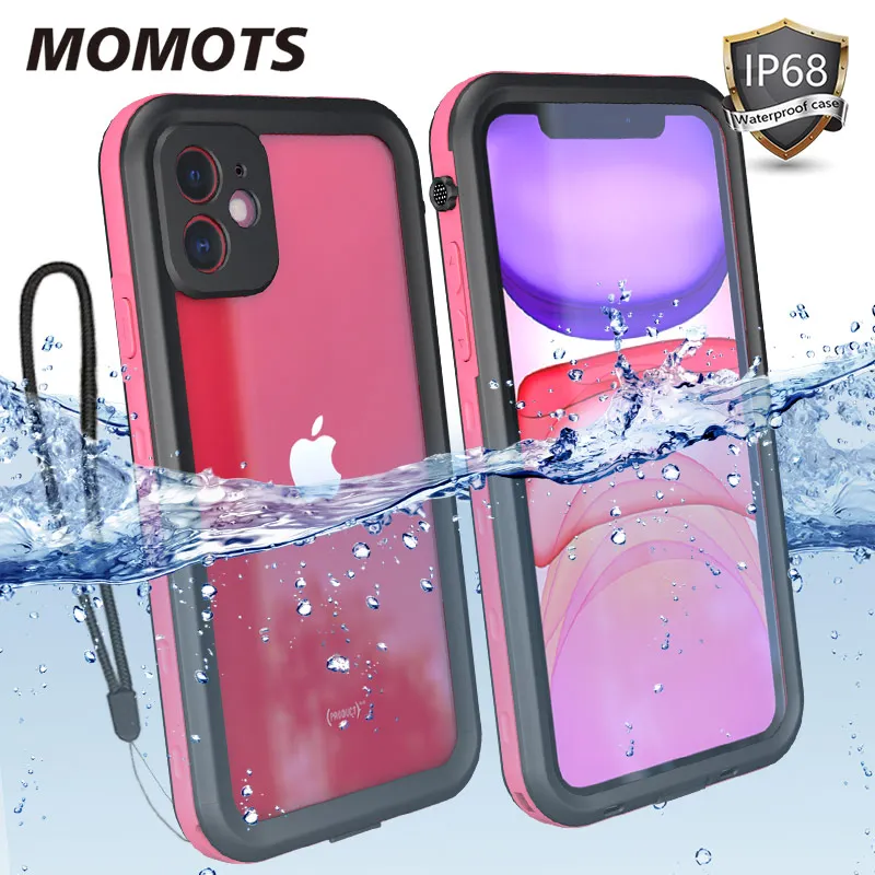 Водонепроницаемый чехол для iPhone 11 Pro Max 360 противоударный X XR XS силиконовый