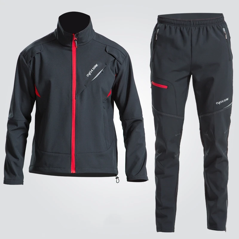 Blog Winter High Quality Cycling Clothing Windproof Thermal Man Bicycle Set Full Sleeve Warm Cycling Pants Full Zipper Cycling Sets