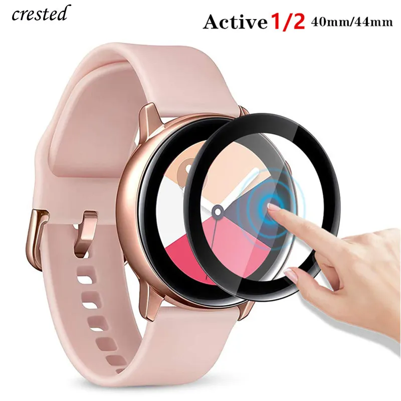 Стекло для samsung Galaxy Watch Active 2 44 мм 40 мм/46 мм/42 gear S3 Frontier/S2/Sport 3D HD полноэкранная