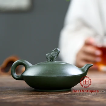 

Yixing Zisha Teapot Purple Clay Teapots Handmade Jixiang Ruyi 220cc